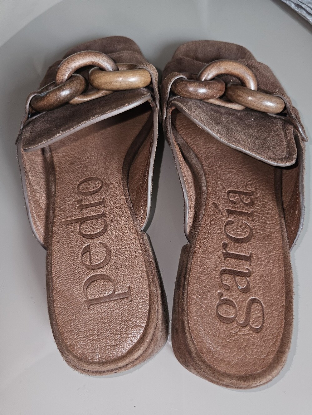 Pedro Garcia Enna Suede Slide Sandals SzEU38.5/US8.5 - Picture 14 of 14